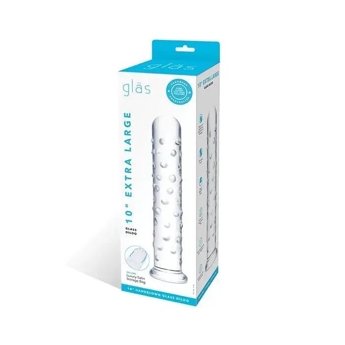 10" Extra Large Glass Dildo Glas