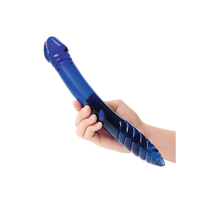 11" Double Headed Dildo G-Spot & P-Spot Stimulation - Glass Dildo Glas