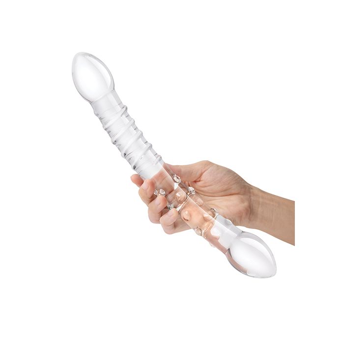 12" Glass Double Headed Dildo Glas