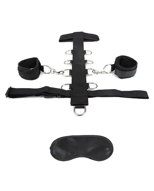 3 pc Adjustable Neck & Wristraint Restraint Set LUX Fetish