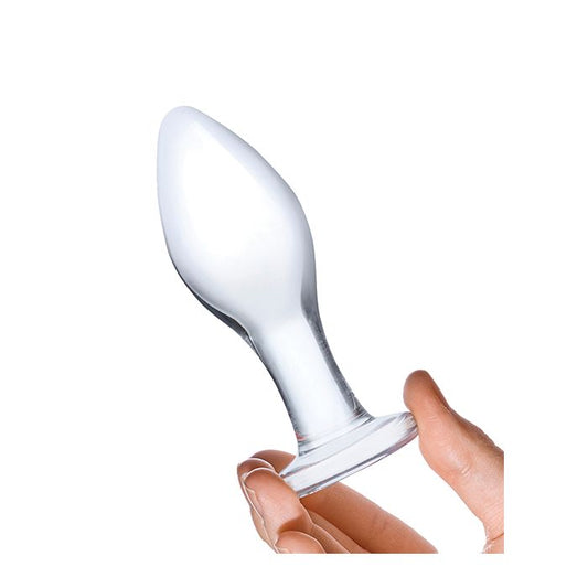 4" Classic Glass Butt Plug Glas