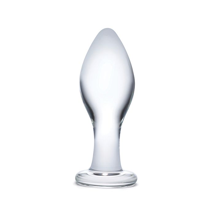4" Classic Glass Butt Plug Glas