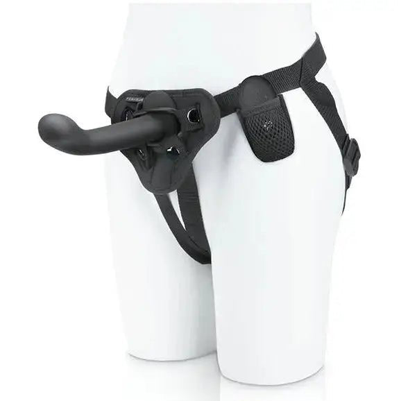 6" Rechargeable P & G-Spot vibrating Strapon Harness & Remote Pegasus