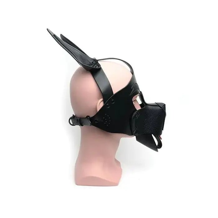 665 Playful Pup Hood - Black Dog Mask 665
