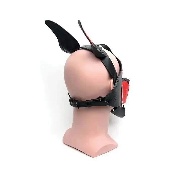 665 Playful Pup Hood - Black / Red/ White 665
