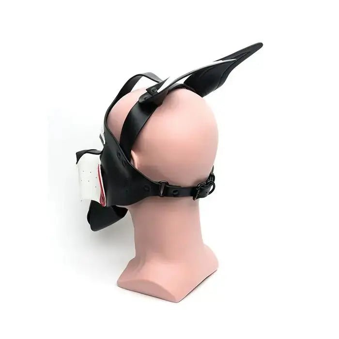 665 Playful Pup Hood - Black / Red/ White 665