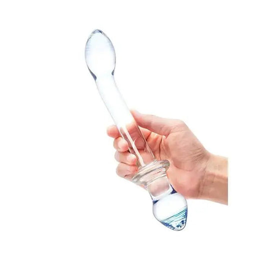 9.5" Double Play Dual Ended Glass Dildo Glas