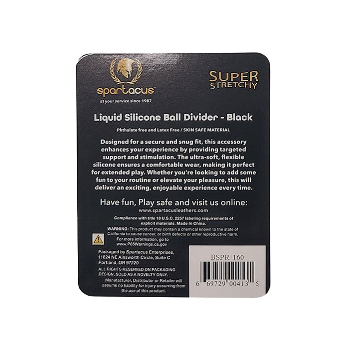 Liquid Silicone Cock Ring with Ball Divider Spartacus