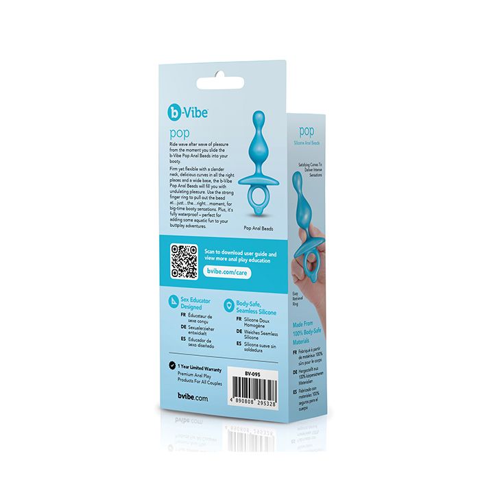 Pop Silicone Anal Beads - B-Vibe B-Vibe