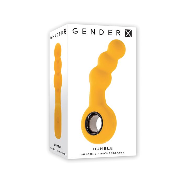 Gender X Bumble Angled Plug - Vibrating Anal Beads Gender X