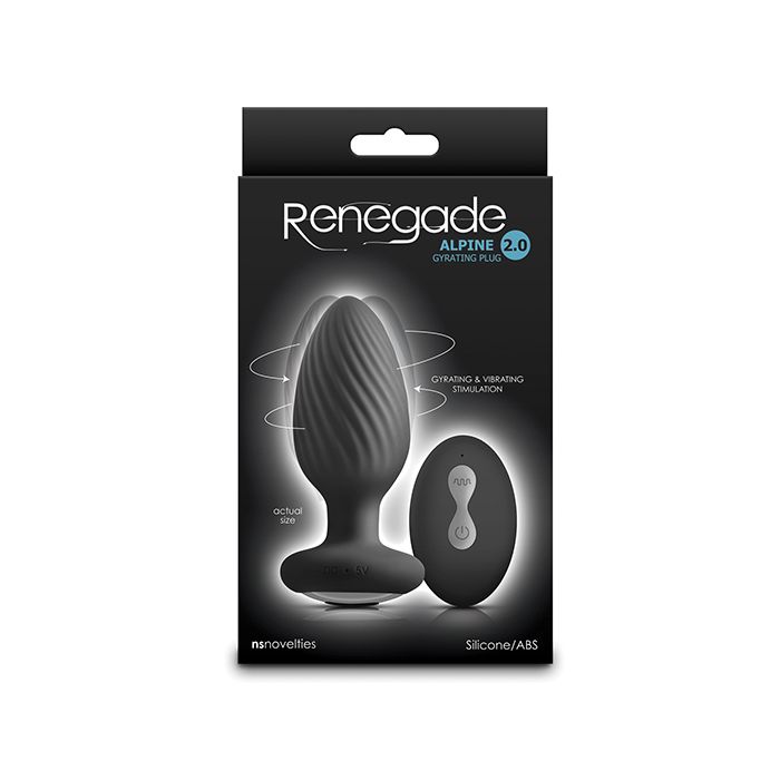 Alpine 2.0 Gyrating & Vibrating Butt Plug with Remote NS Novelties