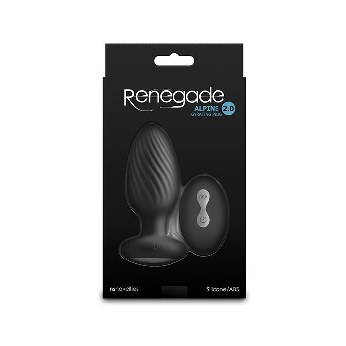 Alpine 2.0 Gyrating & Vibrating Butt Plug with Remote NS Novelties