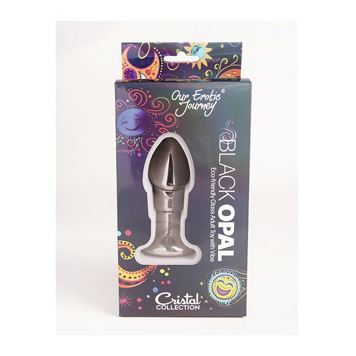 Black Opal Anal Glass Dildo Vibe Passion Plug