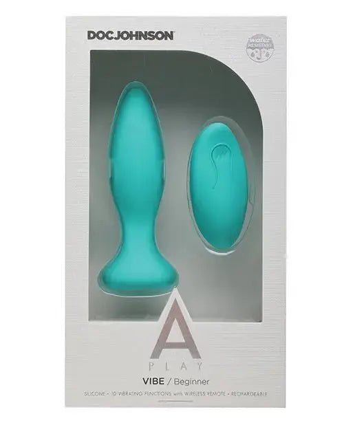 A Play Rechargeable Silicone Beginner Anal Plug w/Remote Doc Johnson's