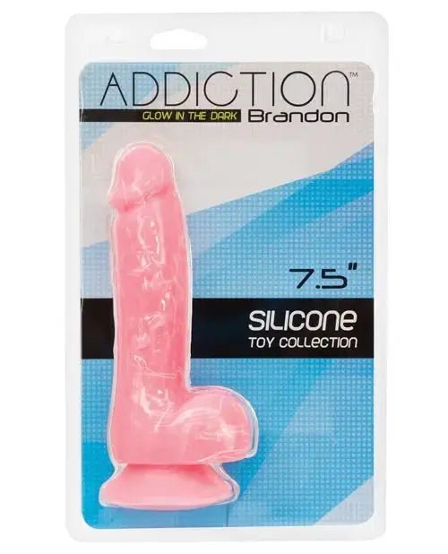 Addiction Brandon 7.5" Glow in the Dark Dildo Realistic Dildo B.M.S. Enterprises