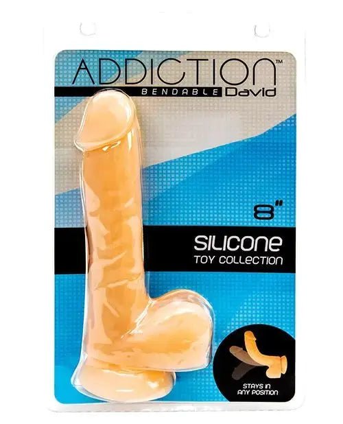 Addiction David 8" Strap On compatible Realistic Dildo B.M.S. Enterprises