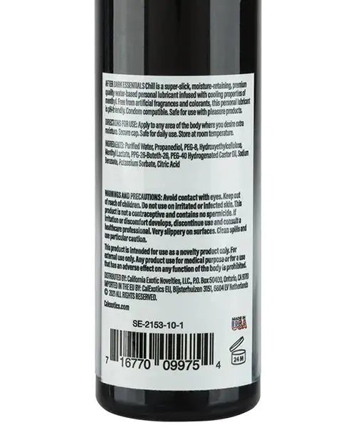 After Dark Essentials Chill Cooling Water Based Personal Lubricant Cal Exotic
