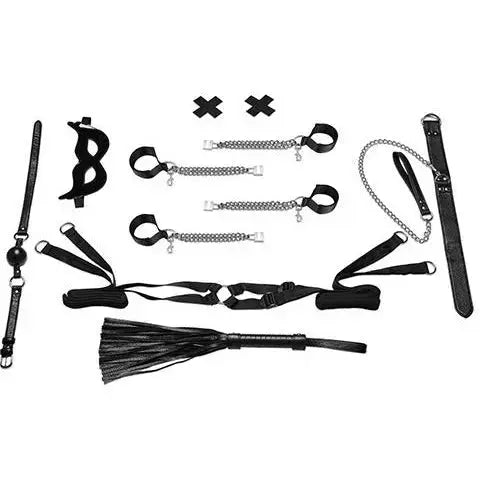 All Chained Up Bondage Play 6 pc Bedspreader Set LUX Fetish