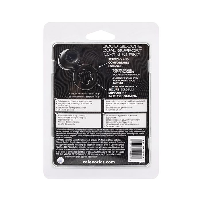 Alpha Liquid Silicone Dual Magnum Cock Ring Cal Exotic