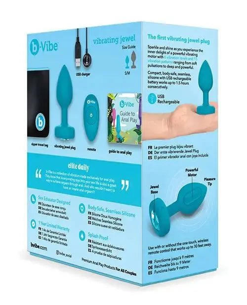 b-Vibe Remote Control Vibrating Jewel Plug B-Vibe