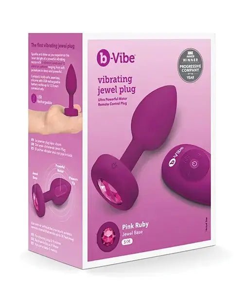 b-Vibe Remote Control Vibrating Jewel Plug B-Vibe