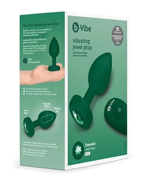 B-Vibe Remote Control Vibrating Jewel Plug (M/L) B-Vibe