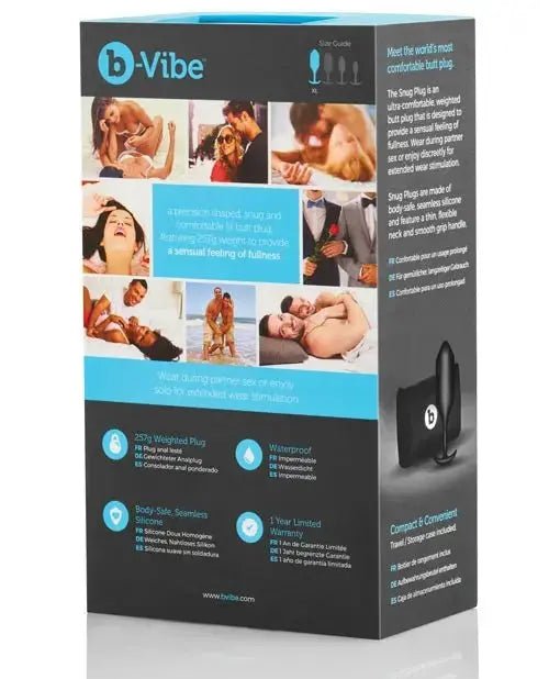 b-Vibe Weighted Snug Plug 4 - 257g Butt Plug B-Vibe