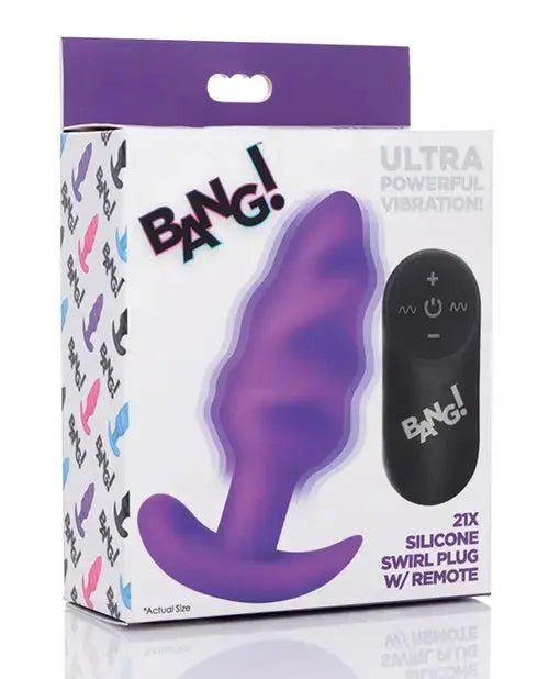 Bang! Vibrating Butt Plug with Remote Control Bang