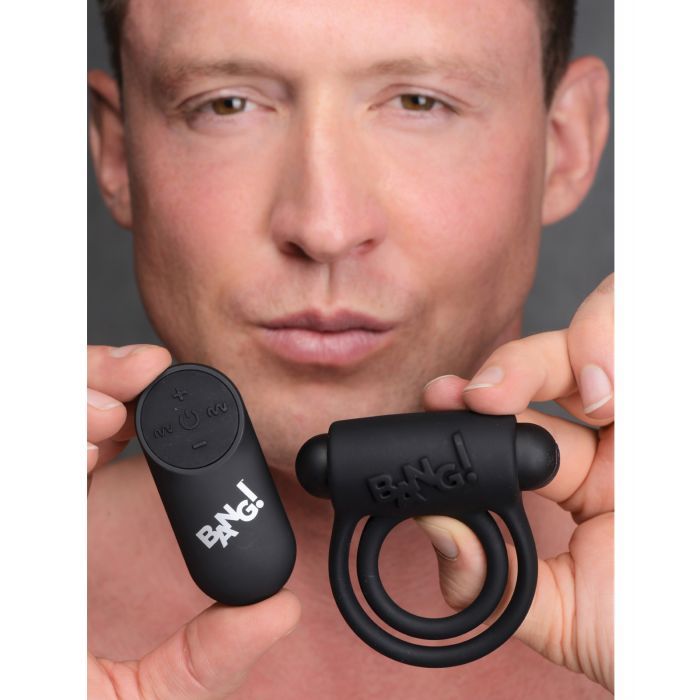 Bang! Vibrating Cock Ring & Bullet with Remote Control Bang
