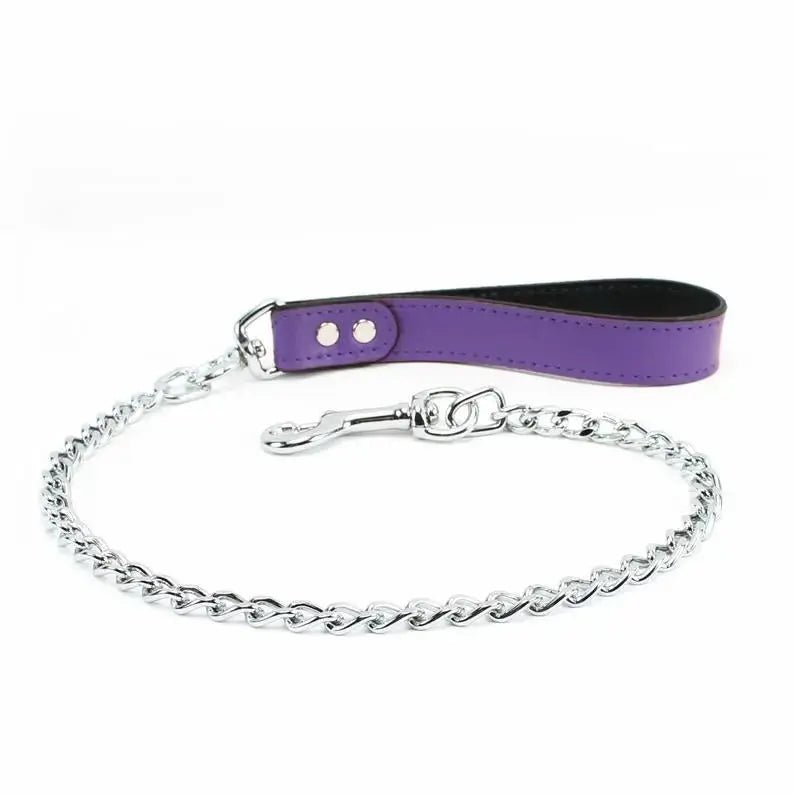 Berlin Leather Leash Chain Lead Oddo Leather