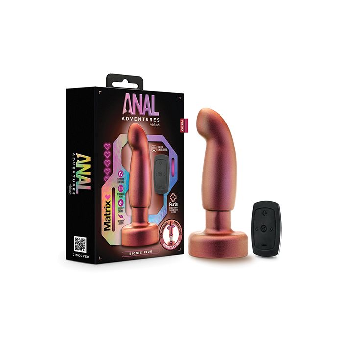 Blush Anal Adventures Matrix Bionic Plug - Anal Vibrator Blush