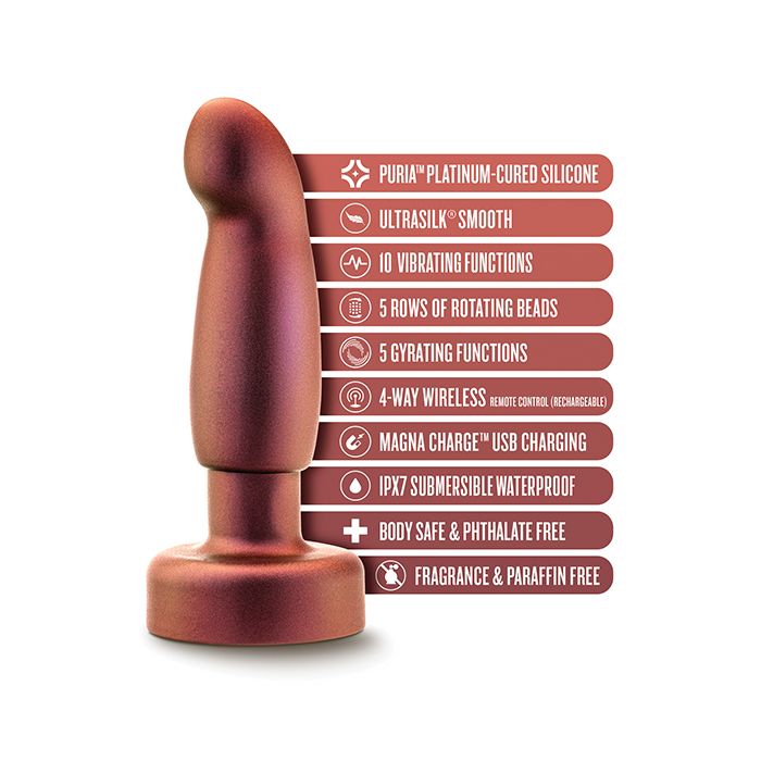 Blush Anal Adventures Matrix Bionic Plug - Anal Vibrator Blush