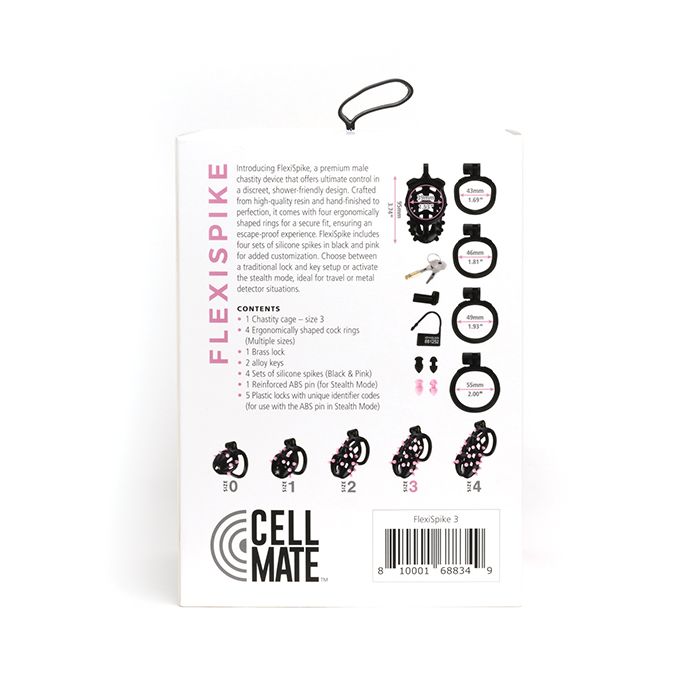 Cellmate FlexiSpike Chastity Cage - Cock Cage Sport Fuck