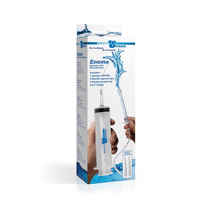 Cleanstream Enema Syringe with Attachments - Anal Douche Clearstream