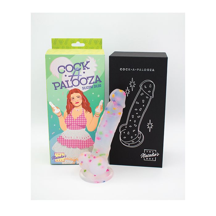 Confetti Silicone Dildo with Suction Cup - Strap on compatible Natalie's Toy Box