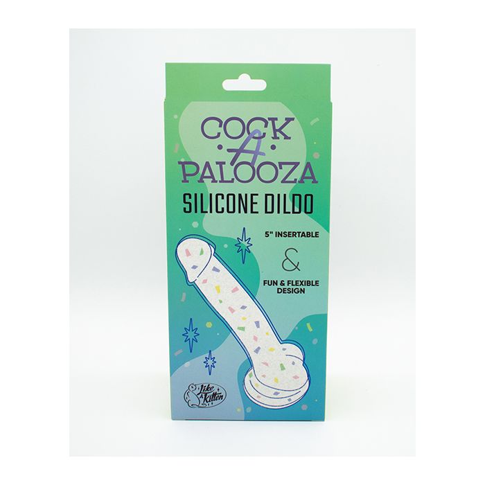 Confetti Silicone Dildo with Suction Cup - Strap on compatible Natalie's Toy Box