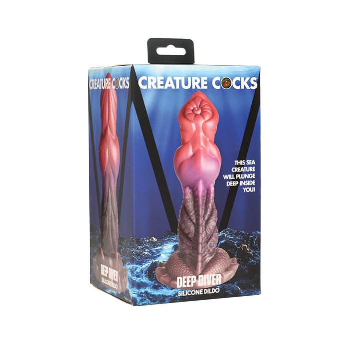 Creature Cocks Deep Diver Silicone Dildo - Fantasy Dildo Creature Cocks