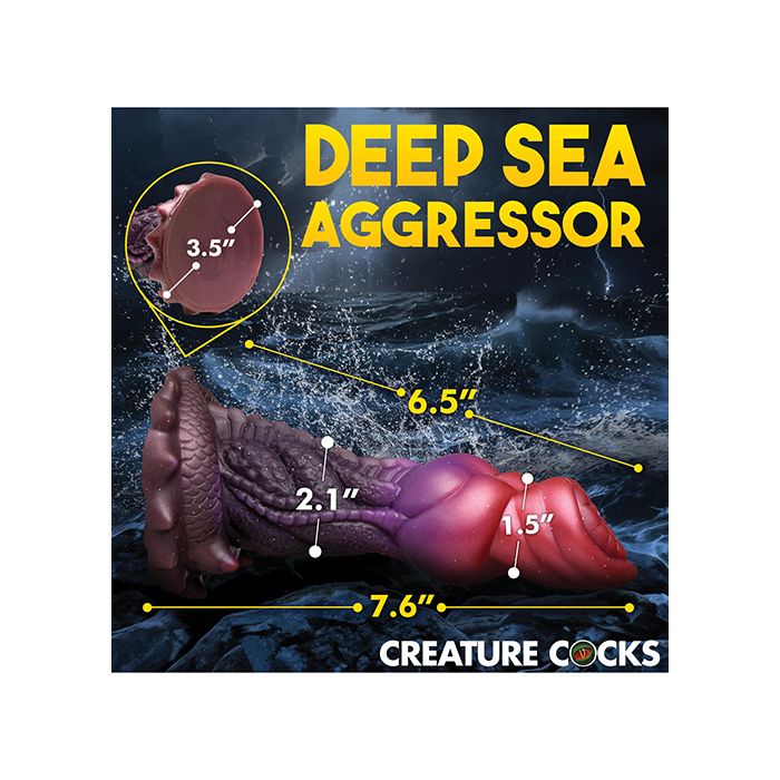 Creature Cocks Deep Diver Silicone Dildo - Fantasy Dildo Creature Cocks