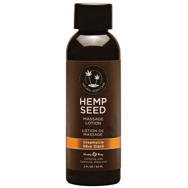 Earthly Body Hemp Seed Massage Lotion - 2 oz Dreamsicle Earthly Body