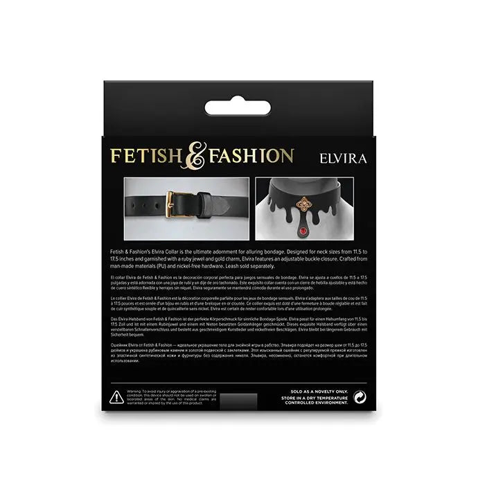 Fetish & Fashion Elvira Collar - Bondage Collar NS Novelties