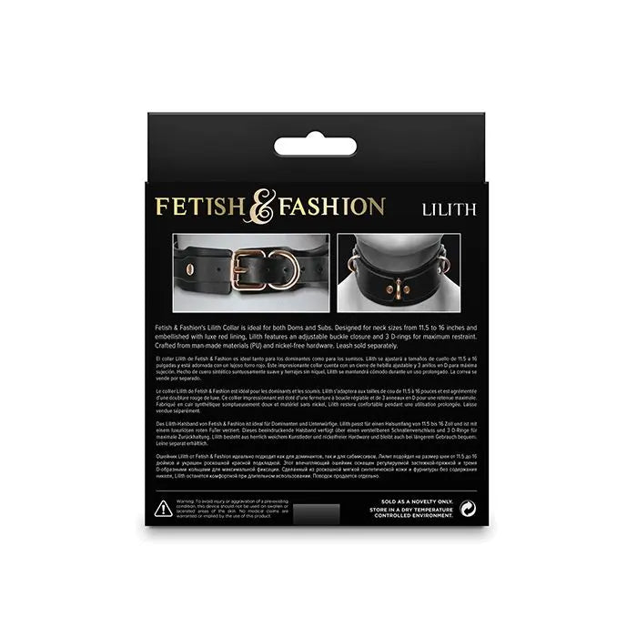 Fetish & Fashion Lilith Collar - Bondage Collar NS Novelties