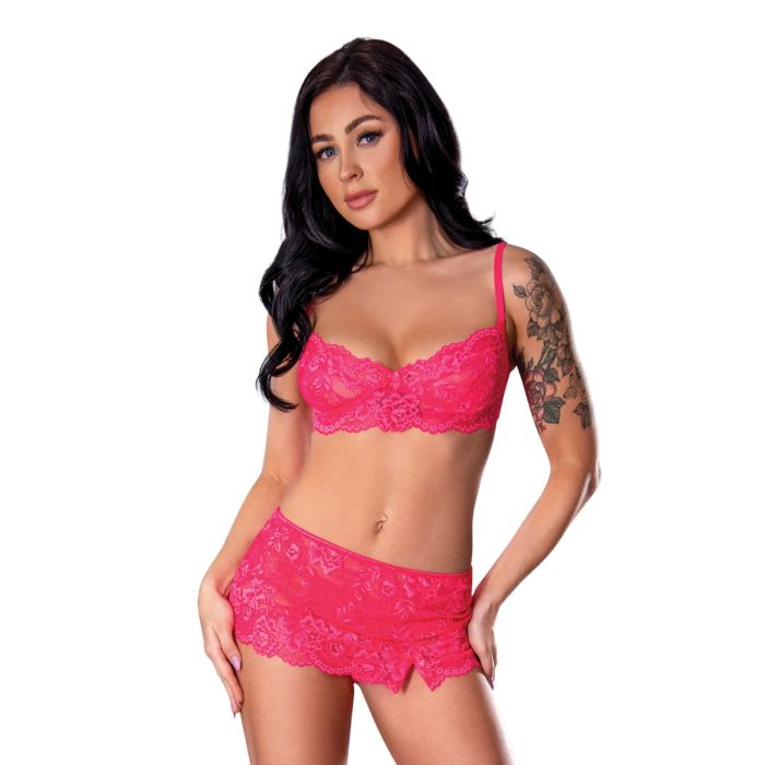 Get It Girl Lace Bra with Skirt & Thong Magic Silk