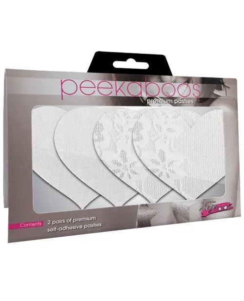Luminous Hearts - White Pack of 2 Pasties