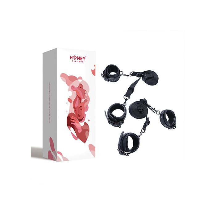 Luxury Bondage Bed Restraint Kit Honey Play Box