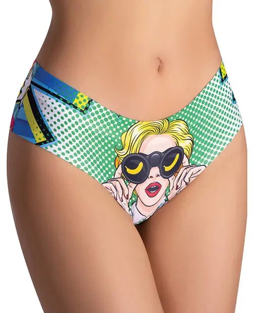 Mememe Comics Curious Girl Printed Slip - Lingerie Mememe