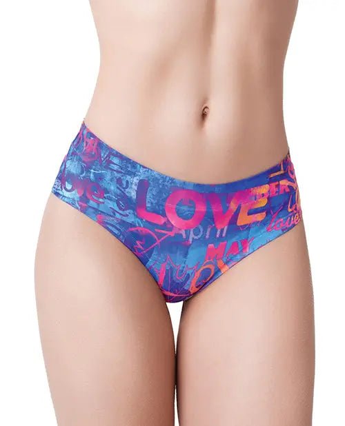 Mememe Love graffiti Printed Slip - Lingerie Mememe