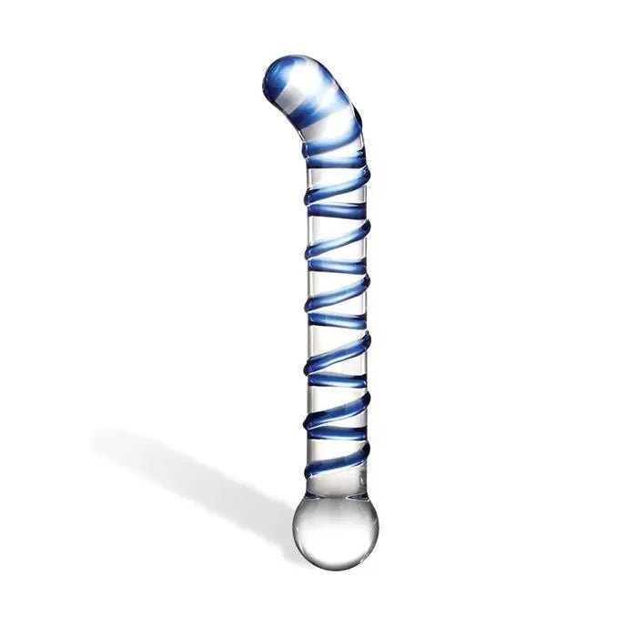 Mr. Swirly 6.5" G-Spot Glass Dildo Glas