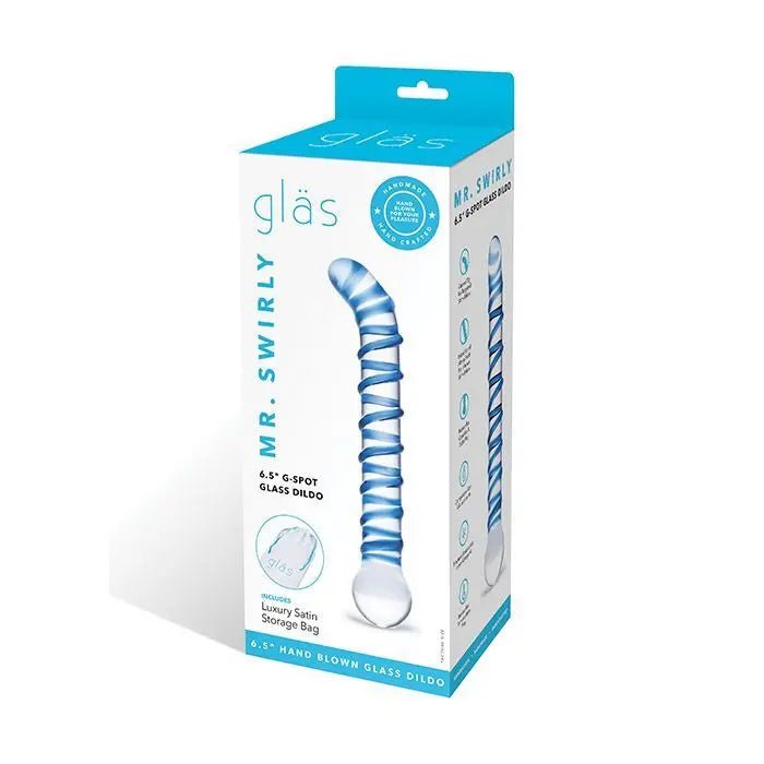 Mr. Swirly 6.5" G-Spot Glass Dildo Glas