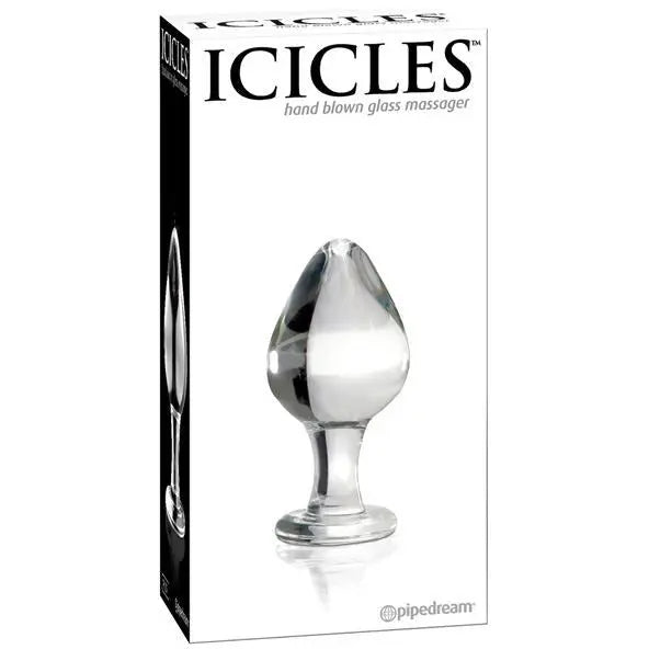 No. 25 Hand Blown Glass Anal Plug Icicle