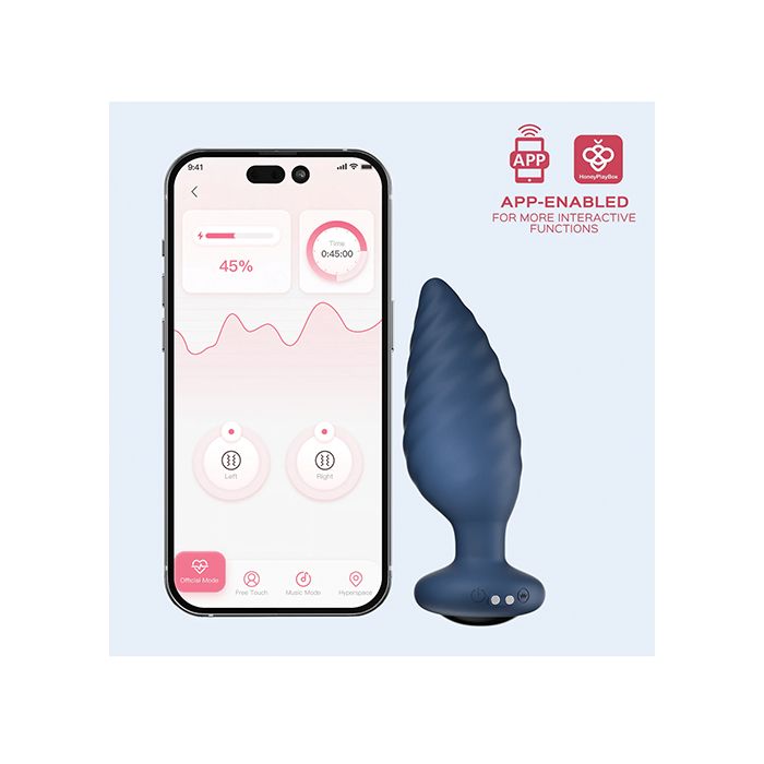 Noah App-Controlled Rotating Butt Plug - Anal Vibrator Honey Play Box